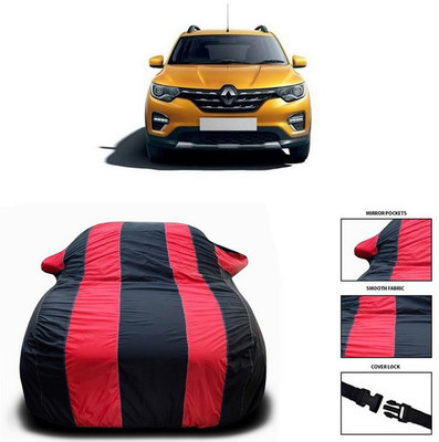 ANTHUB Car Cover For Renault HBC (With Mirror Pockets)(Red, Black)