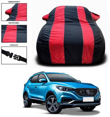 ANTHUB Car Cover For MG ZS (With Mirror Pockets)(Red, Black)
