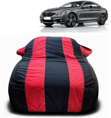 SEBONGO Car Cover For BMW Gran Coupe (With Mirror Pockets)(Red, Black)