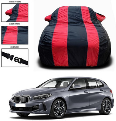 SEBONGO Car Cover For BMW 1 Series (With Mirror Pockets)(Red, Black)