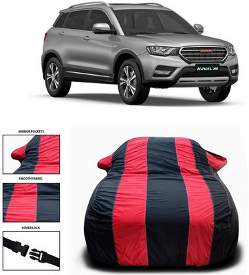 SEBONGO Car Cover For Haval H6 (With Mirror Pockets)(Red, Black)