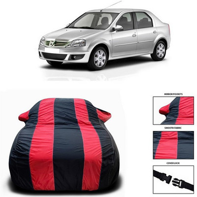 ANTHUB Car Cover For Mahindra Verito (With Mirror Pockets)(Red, Black)