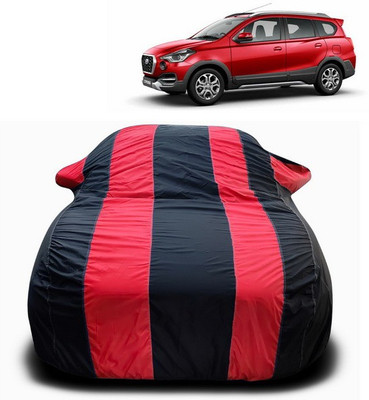 ANTHUB Car Cover For Datsun Go+ (With Mirror Pockets)(Red)