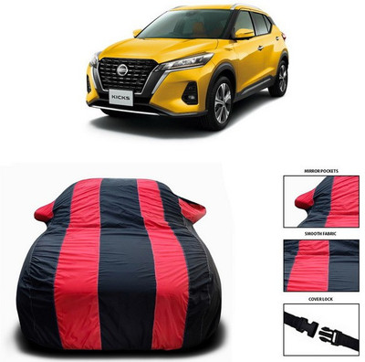 ANTHUB Car Cover For Nissan Kicks (With Mirror Pockets)(Red)
