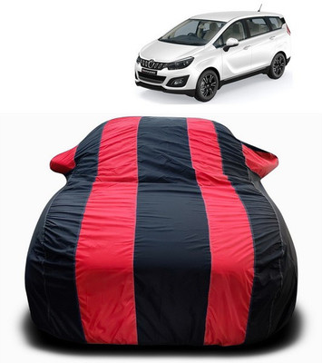 ANTHUB Car Cover For Mahindra Marazzo (With Mirror Pockets)(Red, Black)
