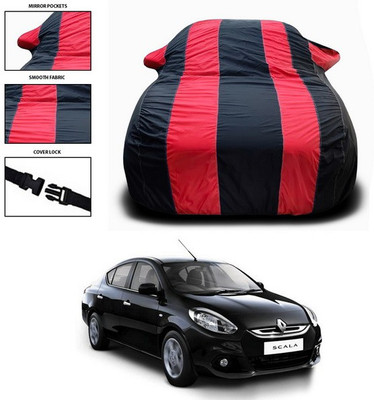 ANTHUB Car Cover For Renault Scala (With Mirror Pockets)(Red)