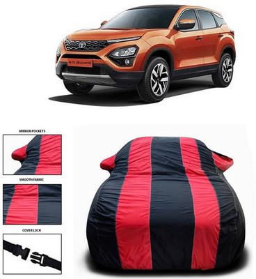 ANTHUB Car Cover For Tata H7X (With Mirror Pockets)(Red, Black)