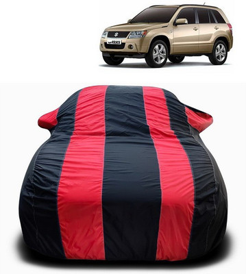 SEBONGO Car Cover For Maruti Suzuki Grand Vitara (With Mirror Pockets)(Red)