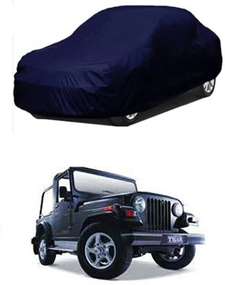 Coverit Car Cover For Mahindra Thar (Without Mirror Pockets)(Blue)
