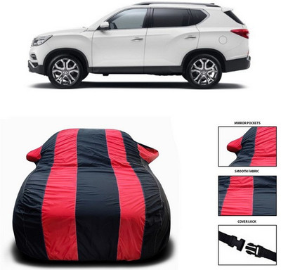 ANTHUB Car Cover For Mahindra XUV400 (With Mirror Pockets)(Red)