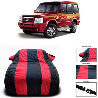 ANTHUB Car Cover For Tata Sumo Gold (With Mirror Pockets)(Red, Black)