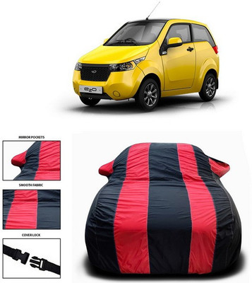 ANTHUB Car Cover For Mahindra eKUV100 (With Mirror Pockets)(Red, Black)