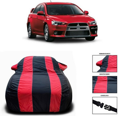 ANTHUB Car Cover For Mitsubishi Lancer (With Mirror Pockets)(Red)