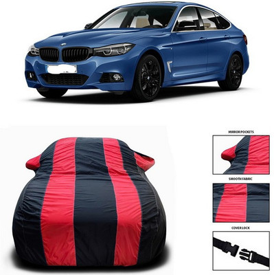 SEBONGO Car Cover For BMW 5 Series GT (With Mirror Pockets)(Red, Black)
