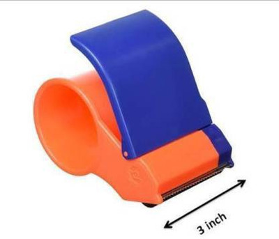 Bloriza single Handheld Tape Dispenser (Manual)(Orange,Blue)