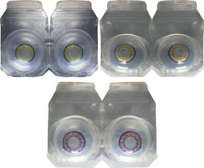 Crystal Eye Monthly Disposable(0.0, Colored Contact Lenses, Pack of 3)