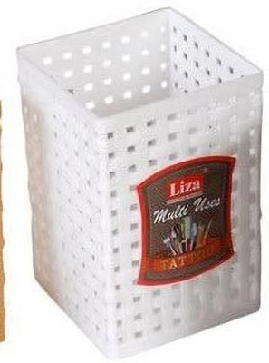 Liza Empty Cutlery Holder Case(WHITE  Holds 24 Pieces)