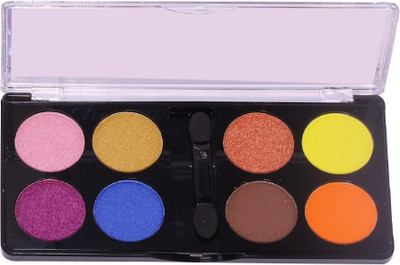 J & H Multi Colour Eyeshadow Palette Matt Shimmer Eyeshadow Palette - 02 12 g(Multicolor)