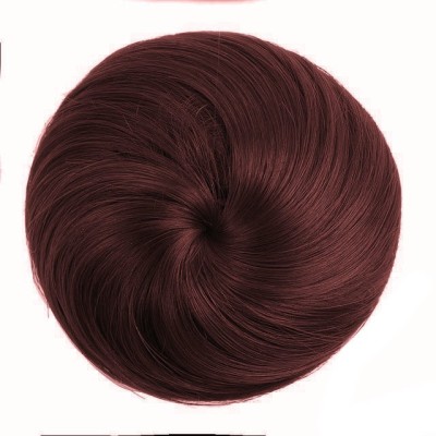 Clixfox  Extensions And Wigs Natural Artificial  Bun Natural Brown Hair Extension