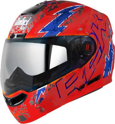 Steelbird Air R2K Live Double Visor Full Face Graphics Helmet, Inner Silver Sun Shield Motorbike Helmet