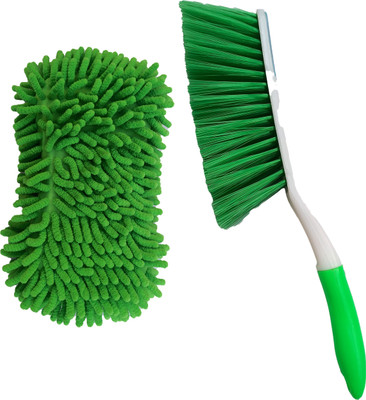 Uprising Store Combo Of Wet & Dry Cleaning Carpet Brush & Microfibre Scrub Sponge Cleaning Brush, Scrub Pad