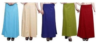 Efashions pack of 5 combo cotton Petticoat Pure Cotton Petticoat(XXL)