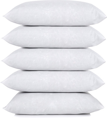 Kanishka enterprises SST-01 Polyester Fibre Solid Sleeping Pillow Pack of 5(White)