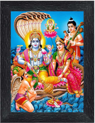 Poster N Frames Vishnu Laxmiji Religious Frame