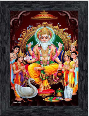 Poster N Frames Lord Shree Vishwakarma Ji Religious Frame