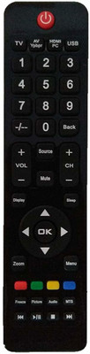 BhalTech USB HDMI TV Compatible with LED LCD TV AOC Remote Controller(Black)