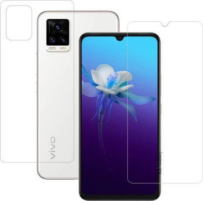 PR SMART Front and Back Tempered Glass for Vivo V20(Pack of 2)
