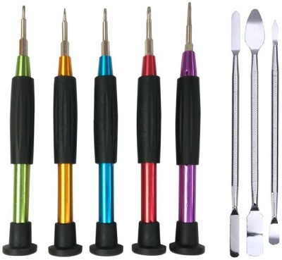 wroughton 5 Metal Precision Screwdriver Set for Mobile Repairing With 3 Stainless Steel Metal Openers Precision Screwdriver Set(Pack of 8)