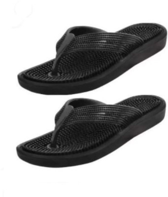 Ammar Collection Men Slippers(Black , 8)