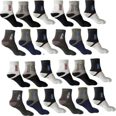 stylescap Men & Women Color Block Ankle Length(Pack of 12)