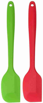 A K different Full silcone Spatula non stick 2pc set multicolour Non-Stick Spatula(Pack of 2)