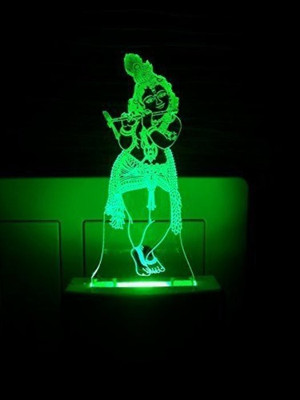 AJANTA Radha Krishna Bhagwan(Code:2039) 3D Night Lamp(5 cm, Multicolor)