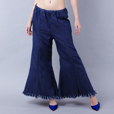 SHOBHA FASHION HUB Regular Fit Women Dark Blue Trousers