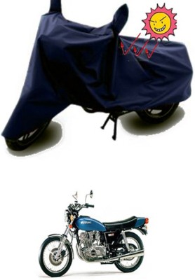 Toy Ville Two Wheeler Cover for Suzuki(GS, Blue)