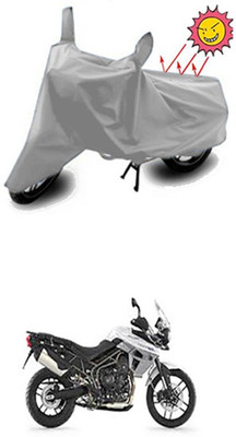 Coverit Two Wheeler Cover for Triumph(Silver)