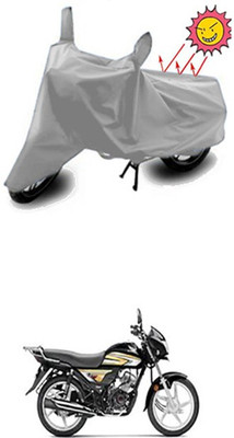 Toy Ville Two Wheeler Cover for Hero(CD 110 Dream, Silver)
