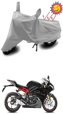 Coverit Two Wheeler Cover for Triumph(Silver)