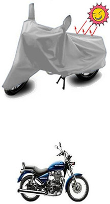 Coverit Two Wheeler Cover for Royal Enfield(Thunderbird 500, Silver)