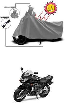 Coverit Two Wheeler Cover for Suzuki(Grey)