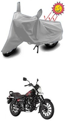 Toy Ville Two Wheeler Cover for Bajaj(Avenger 220 Street, Silver)