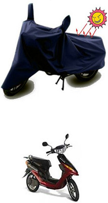 Coverit Two Wheeler Cover for Indus(Yo Electron, Blue)