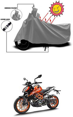 Toy Ville Two Wheeler Cover for KTM(Duke 390, Grey)