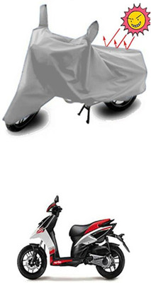 Toy Ville Two Wheeler Cover for Aprilia(SR 125, Silver)