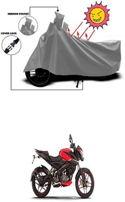 Coverit Two Wheeler Cover for Bajaj(Grey)