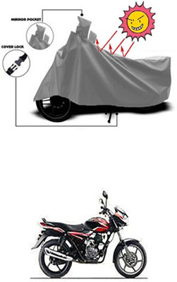 Coverit Two Wheeler Cover for Bajaj(Grey)