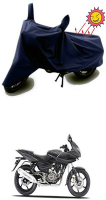 Coverit Two Wheeler Cover for Bajaj(Pulsar 220 DTS-i, Blue)